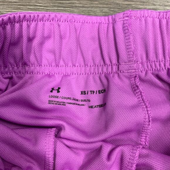 Under Armour Shorts Womens XS Extra Small Purple UA Play Up HeatGear Athletic - Picture 6 of 10